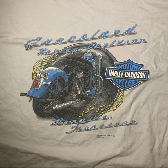 Harley-Davidson Shirt Men’s Size XXL Graceland Elvis Vintage Retro Biker - Picture 3 of 6